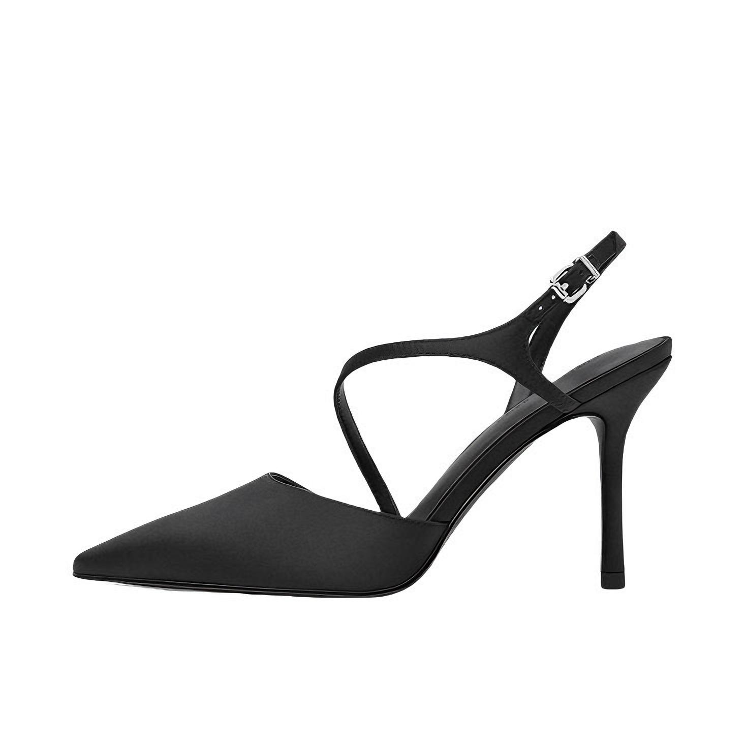 推荐商品：CHARLES&KEITH 高跟鞋 气质尖头简约 CK1-60280501 黑色