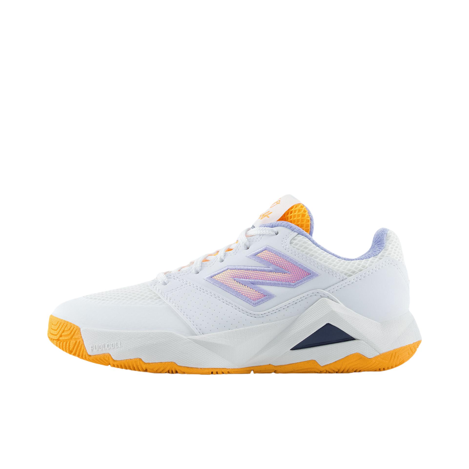 推荐商品：New Balance Coco Delray 防滑 耐磨 低帮 系带 网球鞋 B宽/女款/白色/橙色