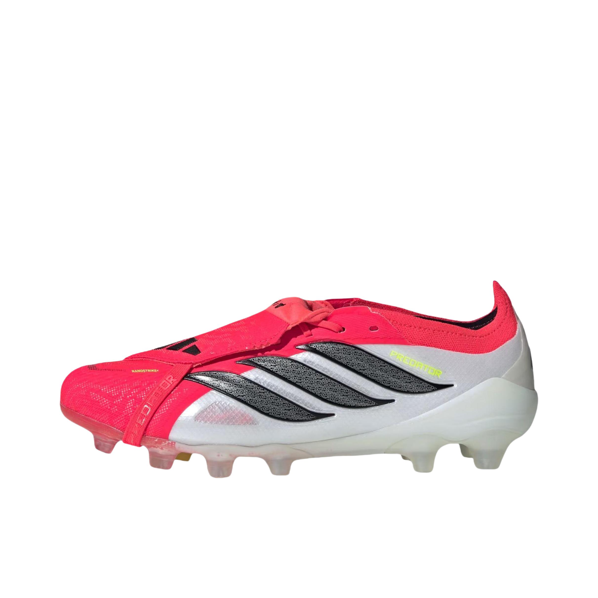 推荐商品：adidas 猎鹰26 Predator Elite FT AG 足球鞋 顶级胶质短钉人草防滑包裹性 亮红色 