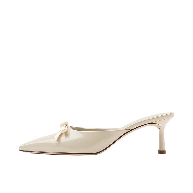 推荐商品：CHARLES&KEITH 高跟鞋 舒适日常公主风 CK1-60361614 米色