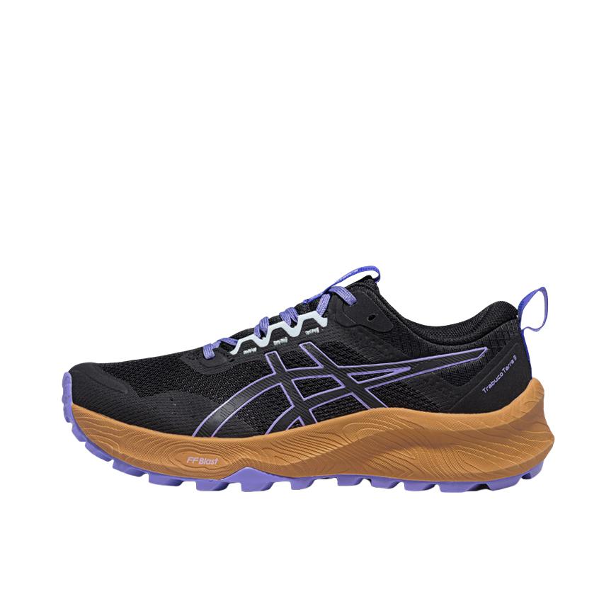 推荐商品：Asics/亚瑟士 TRABUCO TERRA 3 越野跑鞋 简约耐磨回弹低帮抓地支撑 女款/黑色/紫色