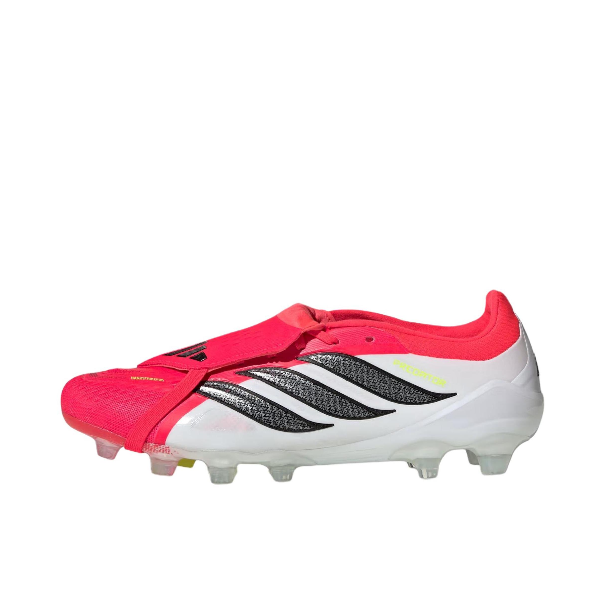 推荐商品：adidas 猎鹰26 Predator Elite FT AG 足球鞋 顶级胶质短钉人草防滑包裹性 亮红色/白色