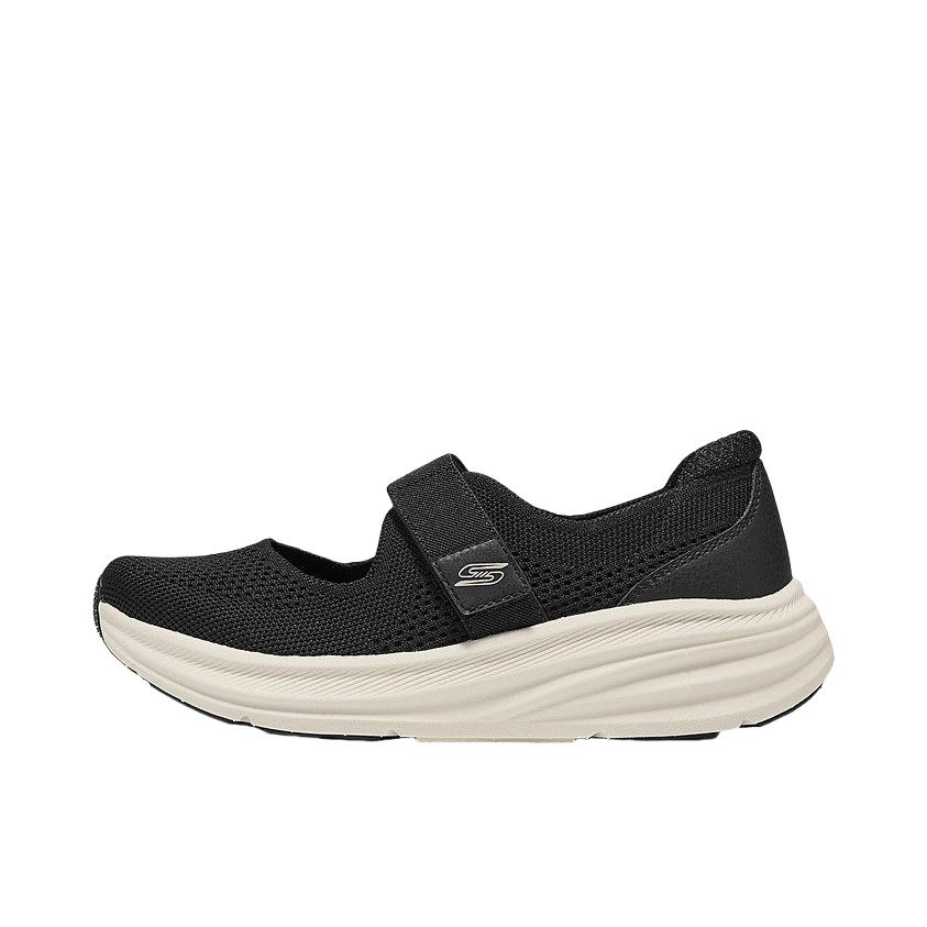 推荐商品：Skechers/斯凯奇 运动休闲鞋 玛丽珍一脚蹬透气网面复古 117758 女款/黑色