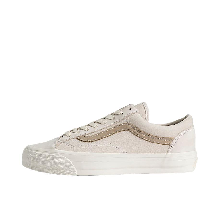 推荐商品：Vans/范斯 Old Skool 滑板鞋 板鞋 轻便防滑复古舒适经典 米色/雪白色