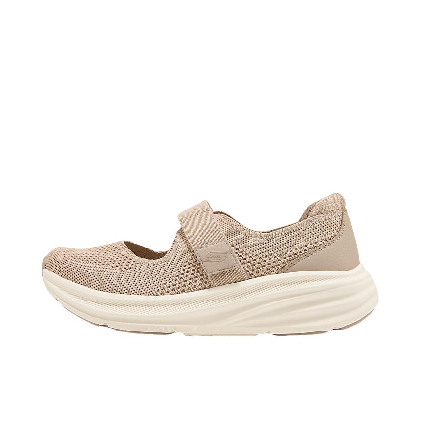 推荐商品：Skechers/斯凯奇 运动休闲鞋 玛丽珍一脚蹬透气网面复古 117758 女款/灰色/褐色