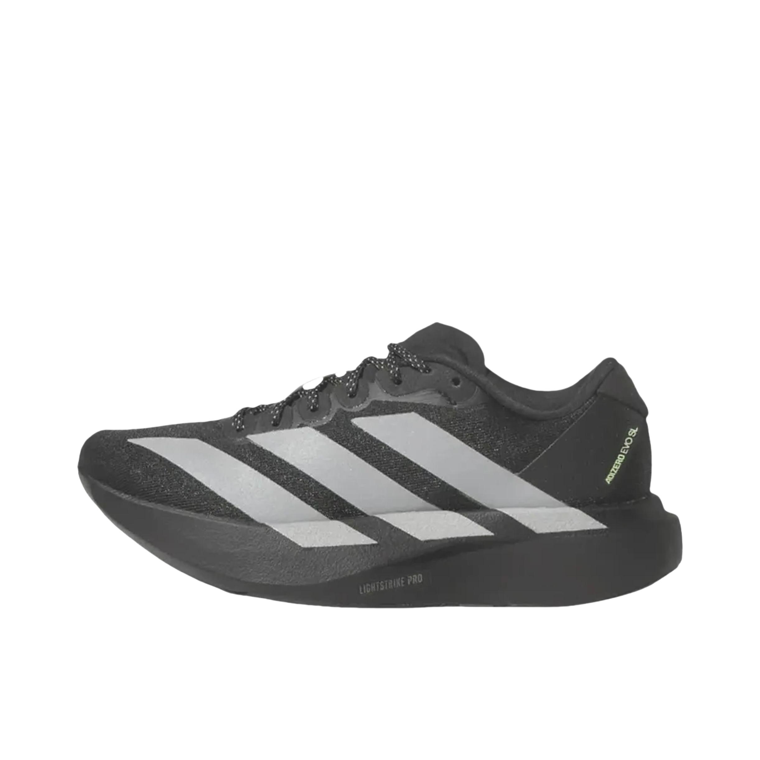 推荐商品：【梅西同款】 adidas Adizero Evo SL 跑鞋 缓震防滑圆头轻便运动马拉松竞速训练 大童/黑色