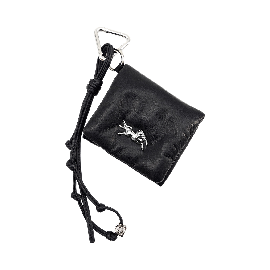 Grotto/个乐 Winged Horse系列 情侣款翼马小众设计小牛皮耳机包手拿包 经典黑