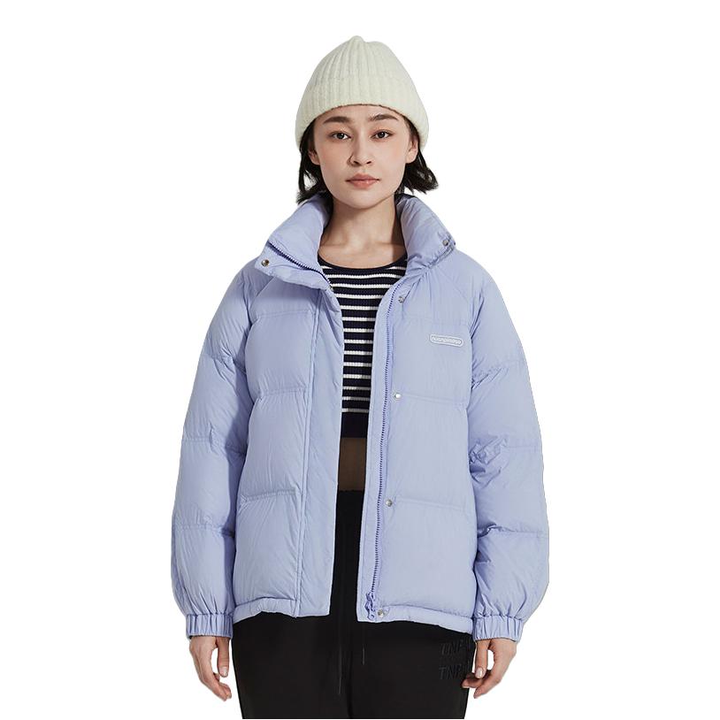 推荐商品：暖频道 保暖短款长袖羽绒服 女装 623106 晴空蓝