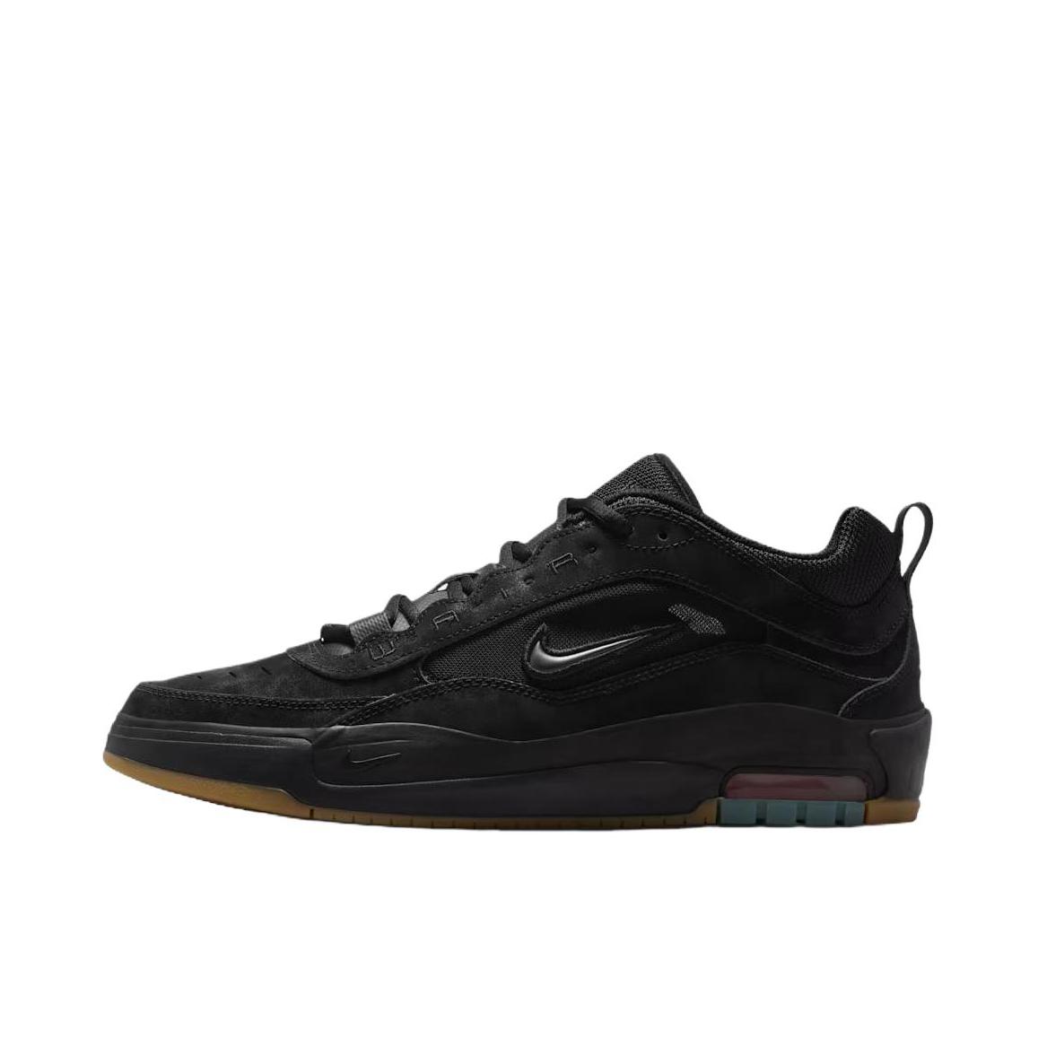 推荐商品：Nike Air Max Ishod 滑板鞋 板鞋 防滑耐磨平衡透气缓震绒面革网眼 深黑色