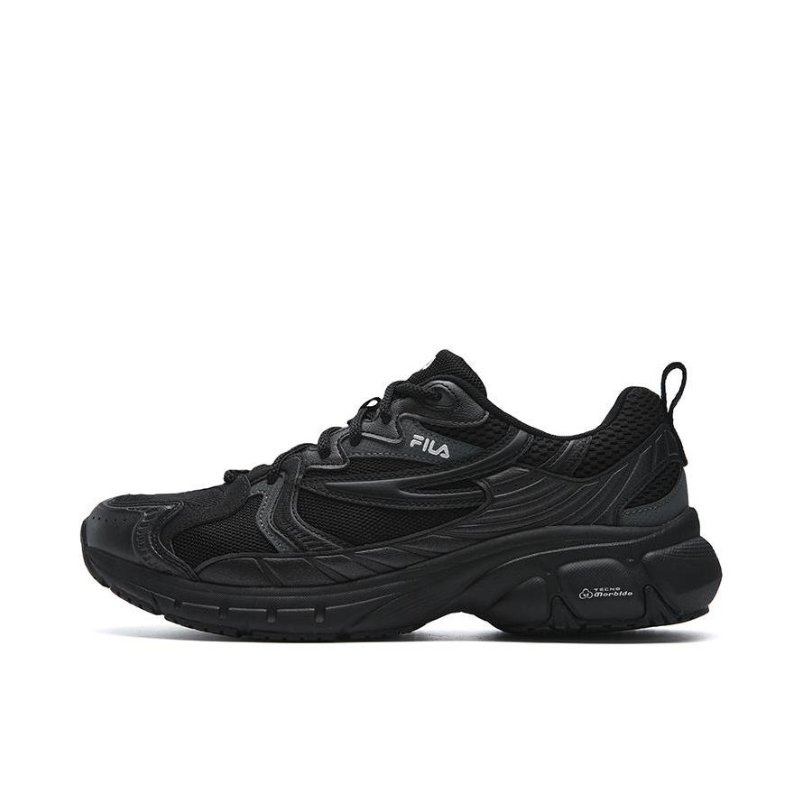 推荐商品：FILA/斐乐 MATTRUN 1S 跑鞋 复古透气运动休闲轻便 黑色/太空银