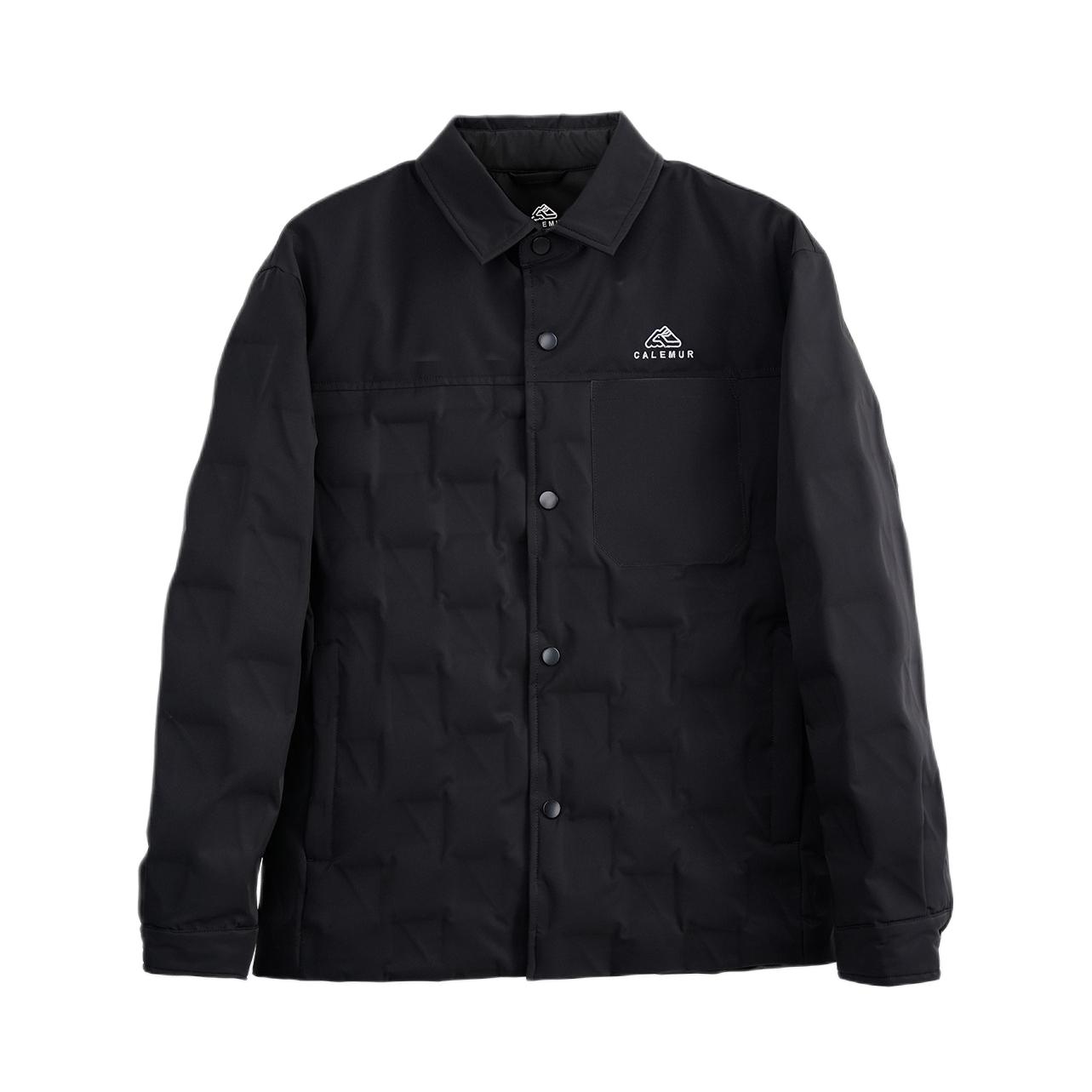 推荐商品：CALEMUR/凯莱牧 城市户外系列轻薄白鸭绒保暖羽绒服 GR-N139 漫暮黑