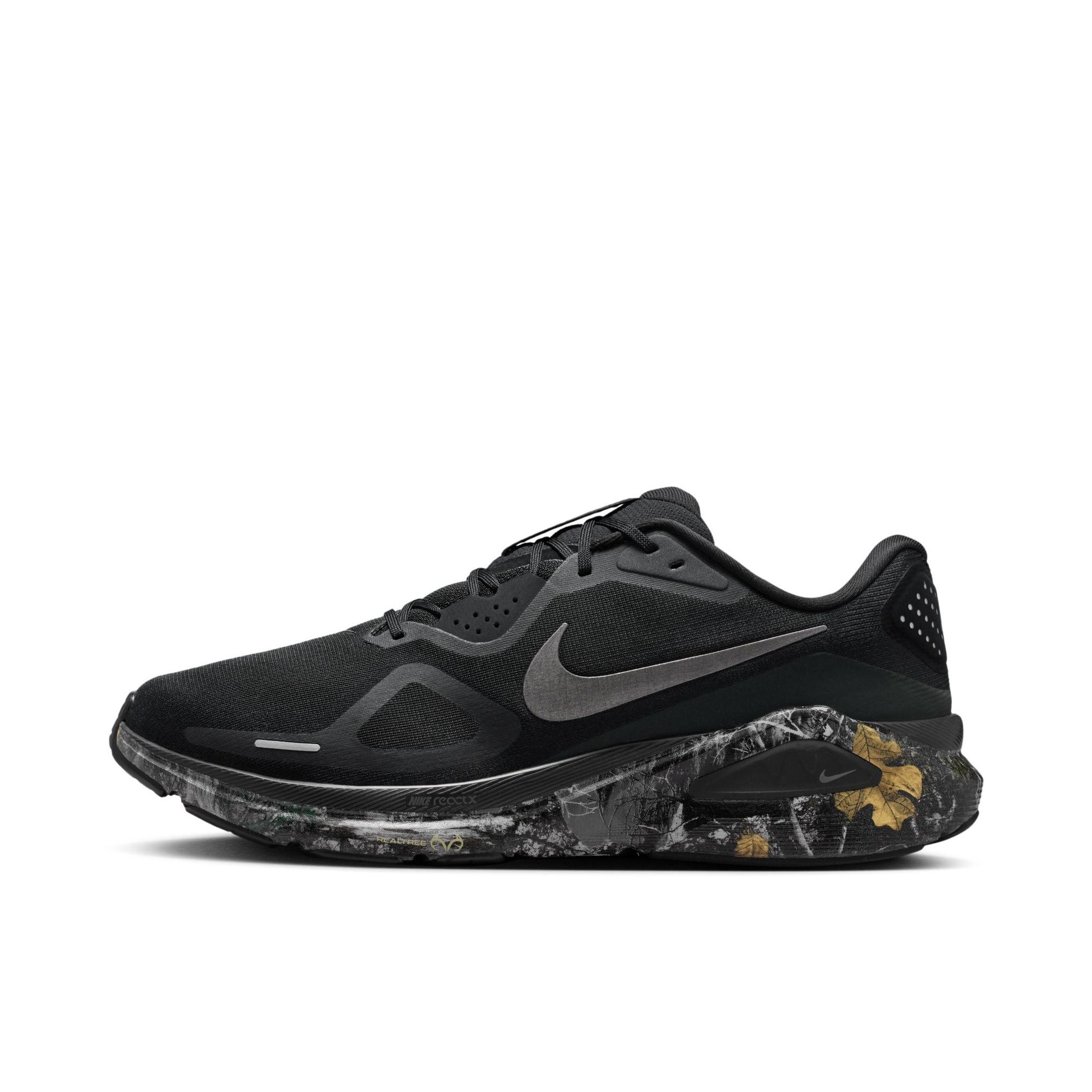 推荐商品：Nike Zoom Structure 26 跑鞋 百搭防滑回弹耐磨低帮泡绵贴合短跑 深黑色
