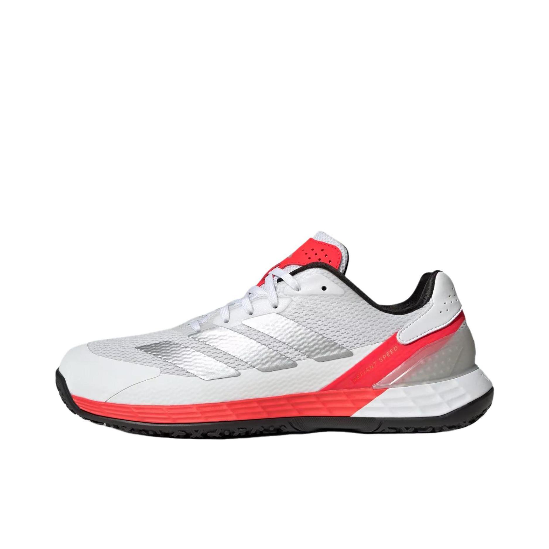 推荐商品：adidas Defiant Speed 2 防滑 低帮 圆头 训练 系带 网球鞋 白色/红色