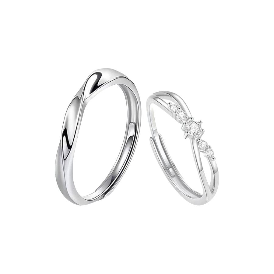推荐商品：金恒禧 莫比乌斯镶钻足银戒指 JHXJ05A