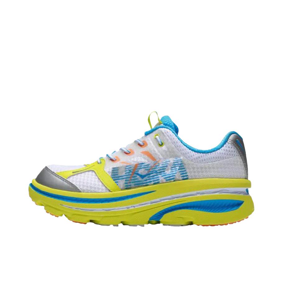 推荐商品：HOKA ONE ONE Bondi B 轻便防滑 低帮 跑鞋 黄色/白色 