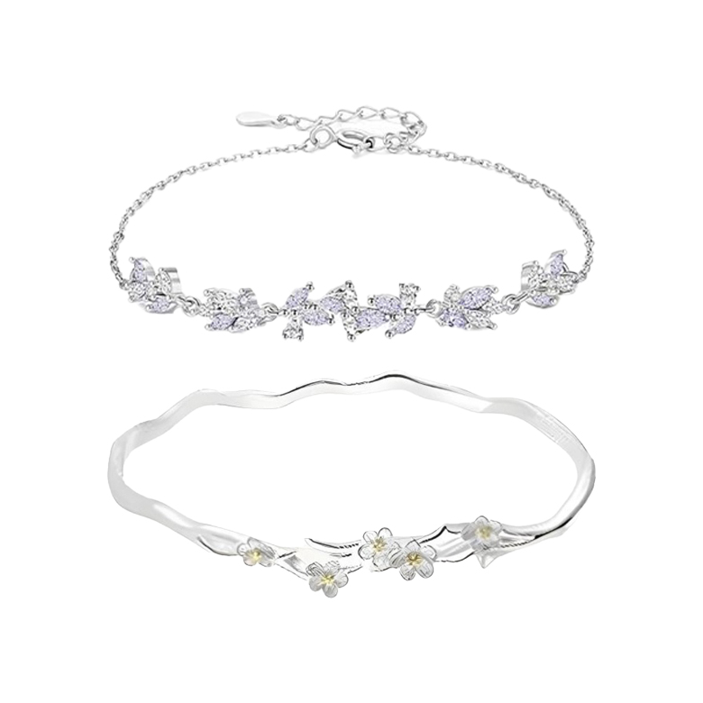 推荐商品：银彦 繁花似锦紫藤花合金手链 YINYS69