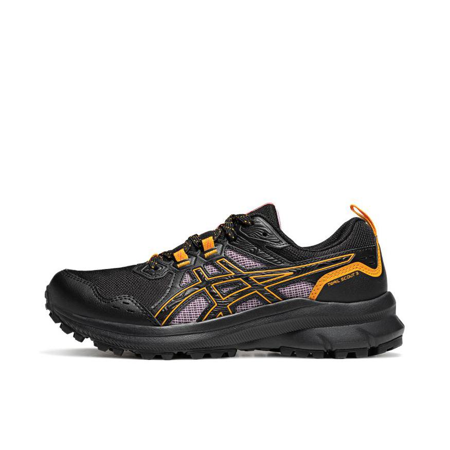 推荐商品：Asics/亚瑟士 Trail Scout 3 跑鞋 防滑耐磨轻便透气舒适回弹百搭简约抓地 女款/黑色/紫色