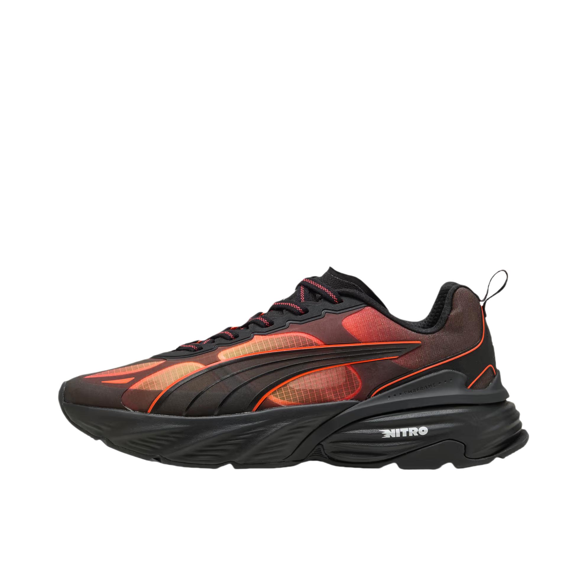 推荐商品：Puma/彪马 Fade NITRO V2 跑鞋 百搭厚底系带橡胶 黑色/红色 