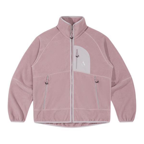 推荐商品：NBCT 抗菌保暖摇粒绒感长袖抓绒衣 ZS25320110 晨雾粉