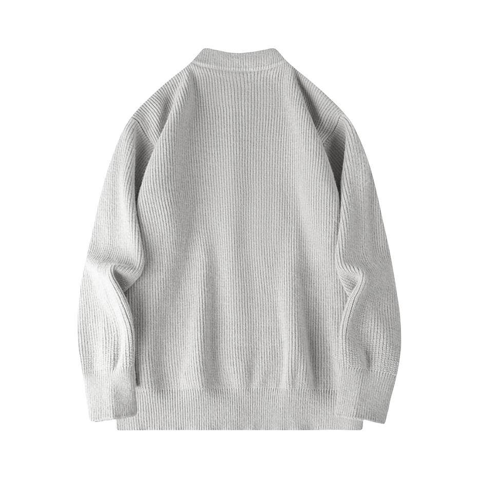 推荐商品：NFWYS 落肩亲肤透气长袖针织衫 NFYP2849F001 灰