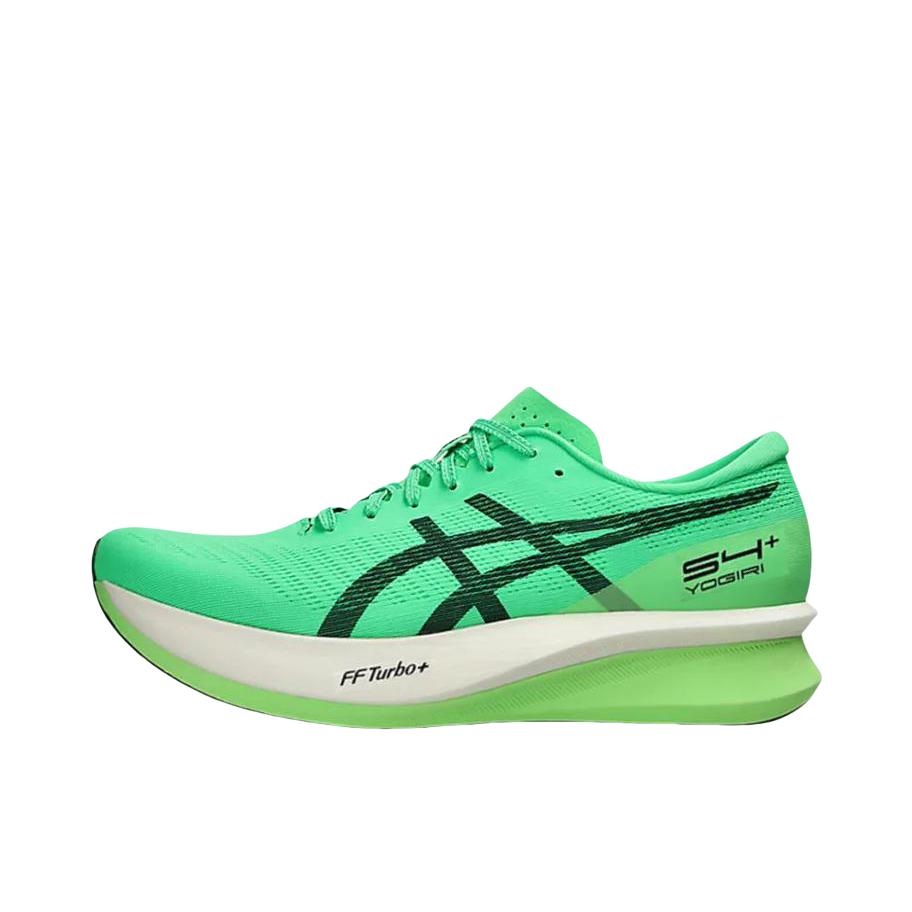 推荐商品：Asics/亚瑟士 S4+ Yogiri 跑鞋 碳板碳纤维防滑耐磨舒适透气圆头厚底百搭 绿色/白色