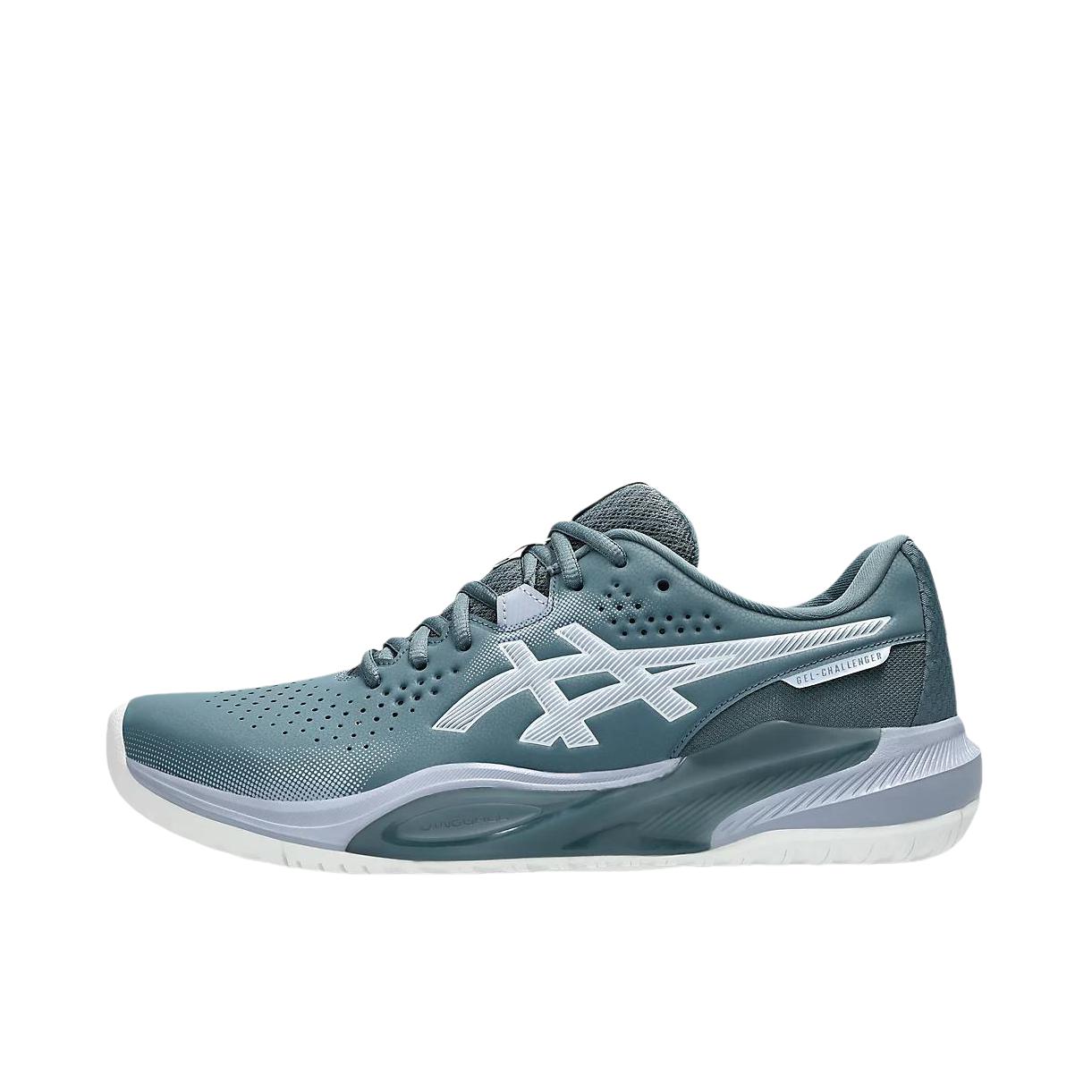 推荐商品：Asics/亚瑟士 GEL-CHALLENGER 15 网球鞋 舒适百搭耐磨减震 灰色/蓝色