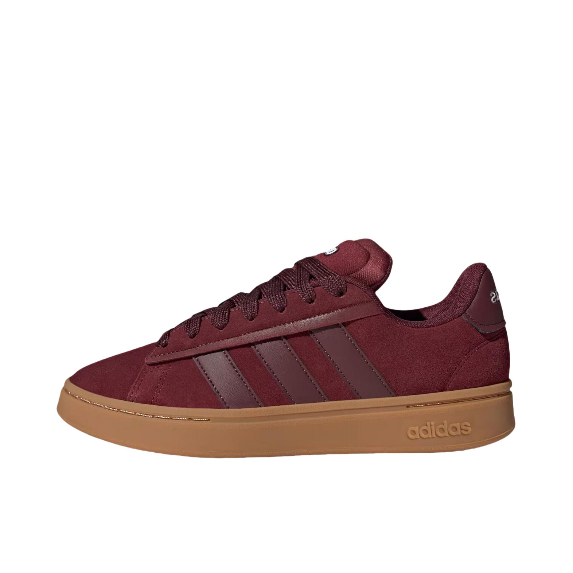 推荐商品：adidas Grand Court Alpha 面包鞋 板鞋 减震透气防滑耐磨百搭复古轻运动薄底贴合 红色/棕色