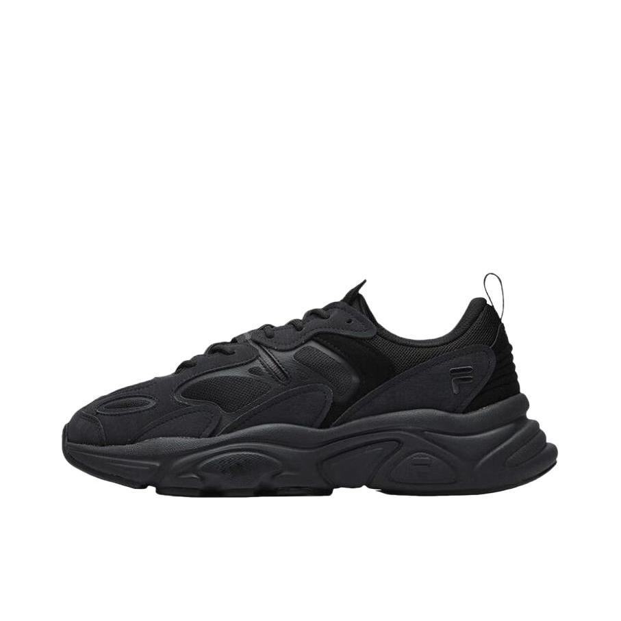 推荐商品：FILA/斐乐 Mars 火星2 老爹鞋 防滑耐磨舒适透气轻便软底缓震复古运动织物合成革厚底 曜石黑
