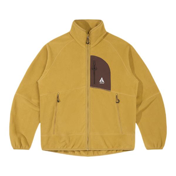 推荐商品：NBCT 抗菌保暖摇粒绒感长袖抓绒衣 ZS25320110 秋叶黄