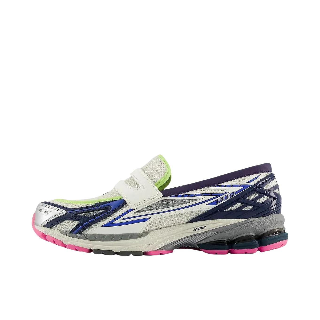 推荐商品：New Balance 1906L 防滑耐磨 舒适轻便 减震 低帮 百搭复古一脚蹬 乐福鞋 运动休闲鞋 D宽/米白色/蓝色/粉色