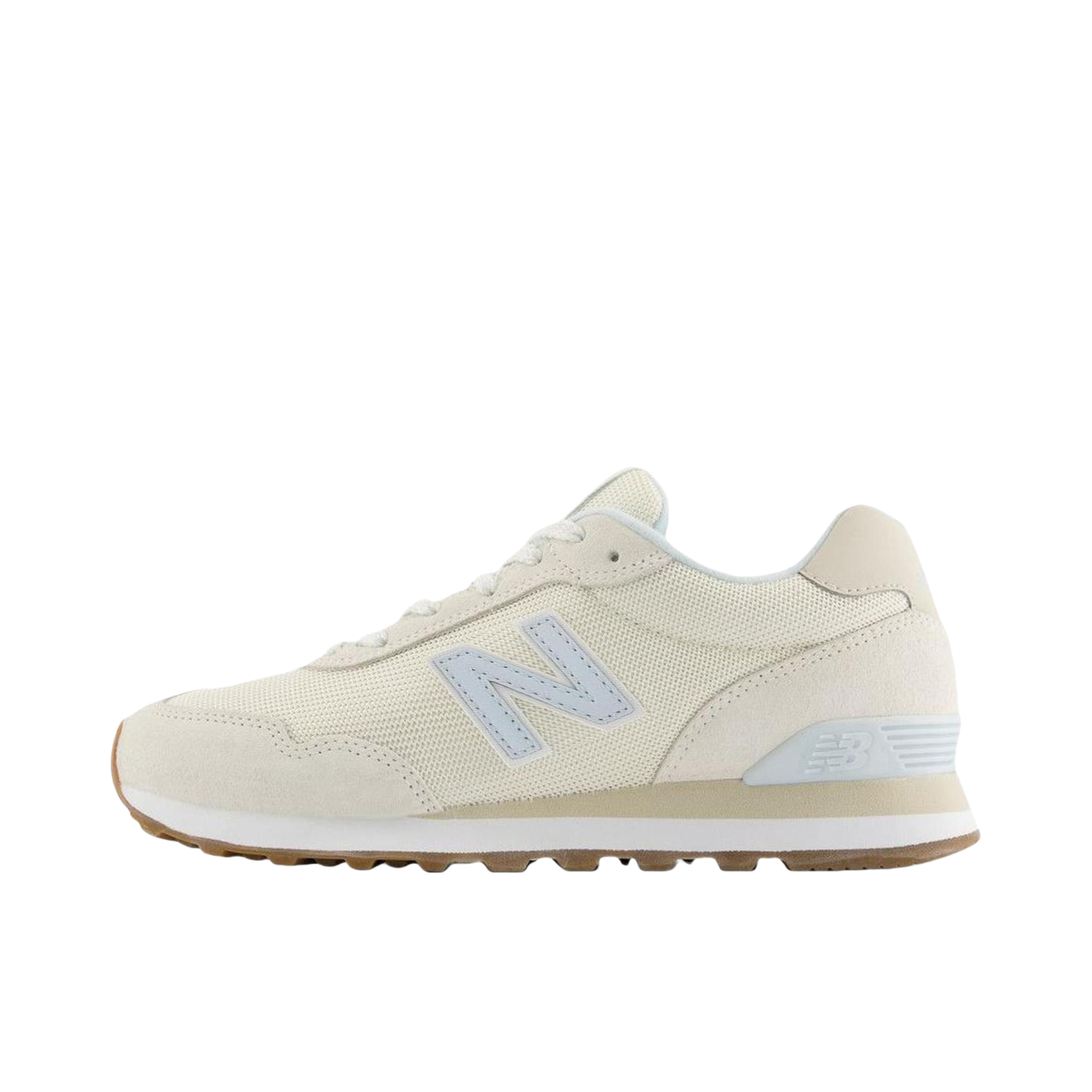推荐商品：New Balance 515 跑鞋 时尚复古防滑耐磨舒适透气低帮耐穿 B宽/女款/米色/浅蓝色