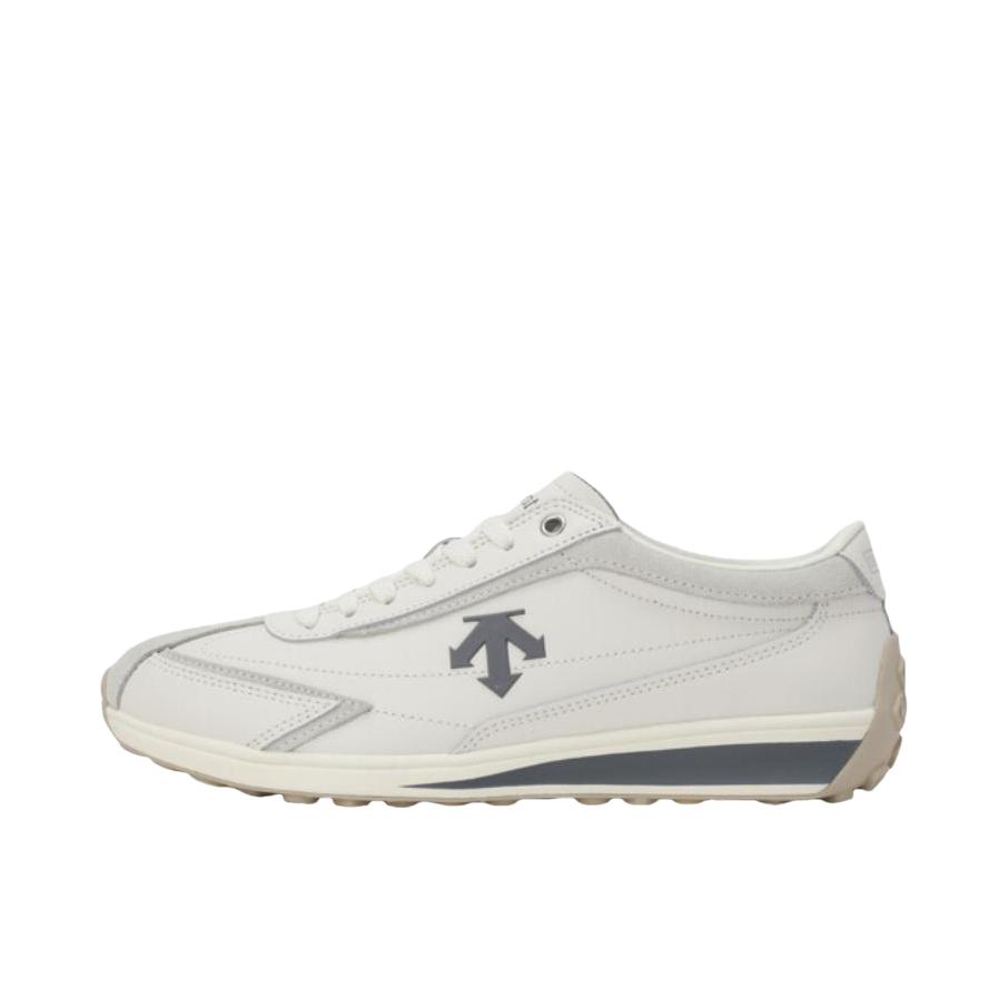 推荐商品：DESCENTE/迪桑特 Cron Racer 透气 耐磨 系带 圆头 复古风 运动休闲鞋 SP123LCR18-BKWH 白色/灰色