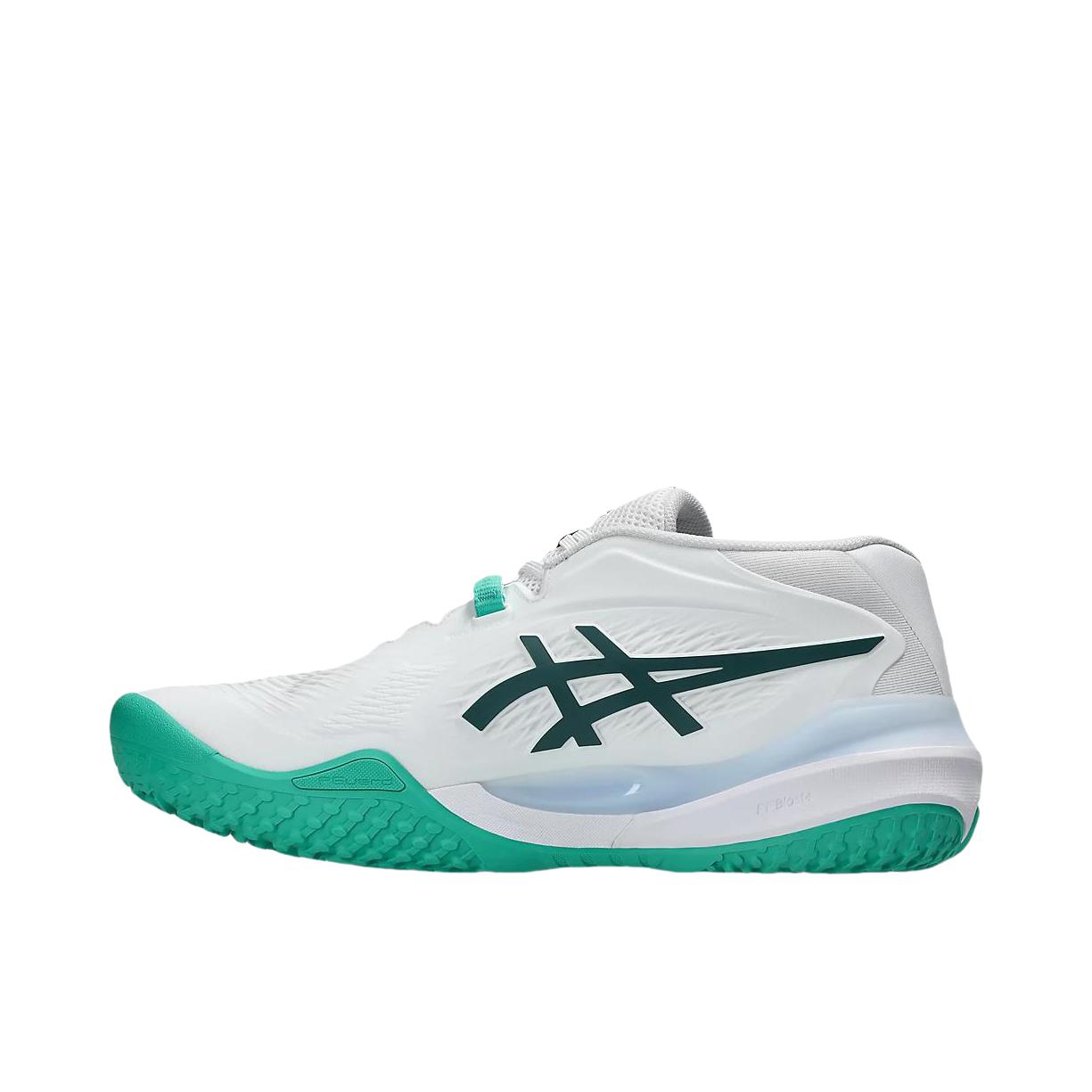 推荐商品：Asics/亚瑟士 Gel-Resolution X 防滑 耐磨 低帮 网球鞋 白色/绿色/浅蓝色