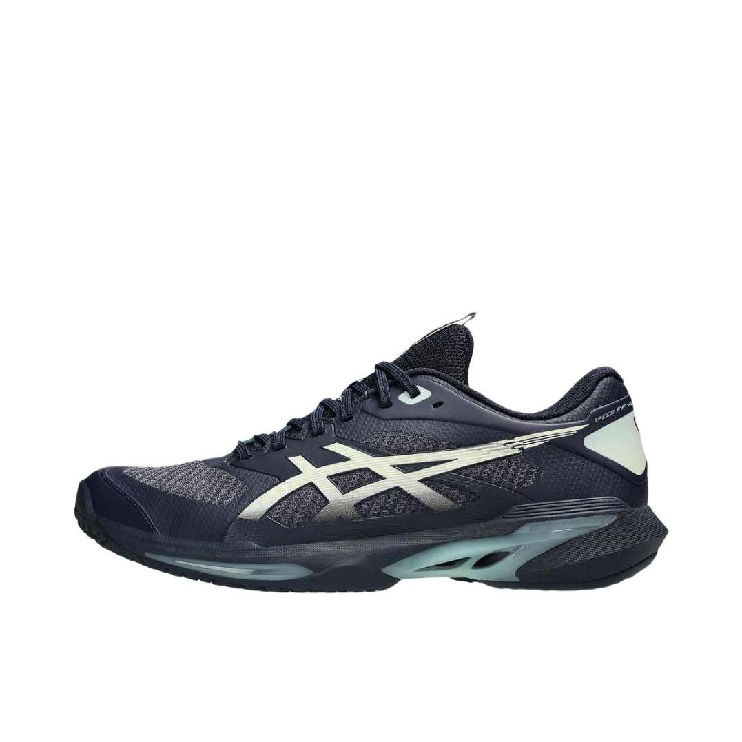 推荐商品：Asics/亚瑟士 SOLUTION SPEED FF 4 网球鞋 系带舒适运动轻量回弹贴合耐穿防滑稳定支撑减震 黑色