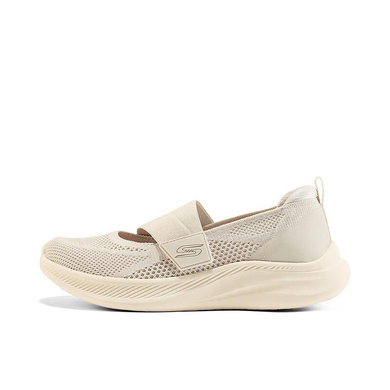 推荐商品：Skechers/斯凯奇 BOB'S SPORT 单鞋 浅口防滑舒适耐磨玛丽珍 乳白色