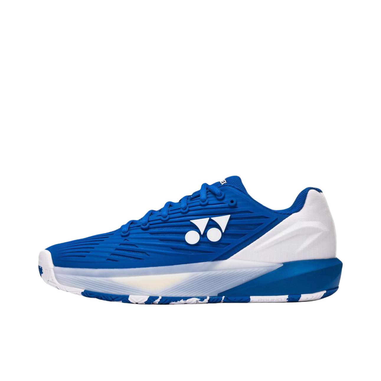 推荐商品：YONEX/尤尼克斯 SHTE5LACEX 防滑耐磨 回弹缓震 稳定 织物支撑 包裹性 网球鞋 蓝色