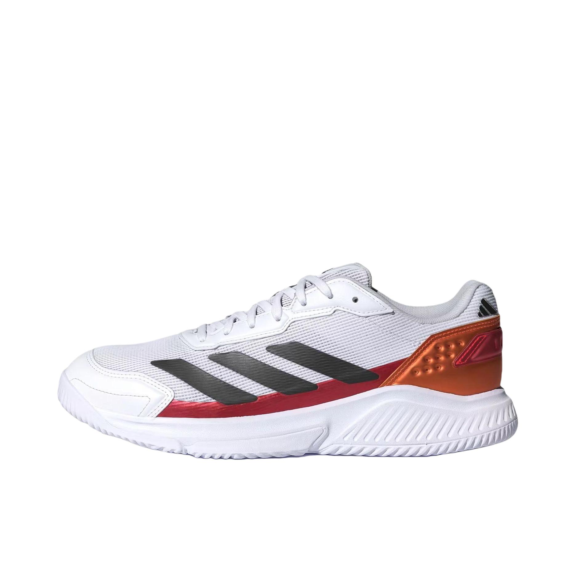 推荐商品：adidas Courtquick Padel 防滑 耐磨 低帮 系带 网球鞋 白色/红色