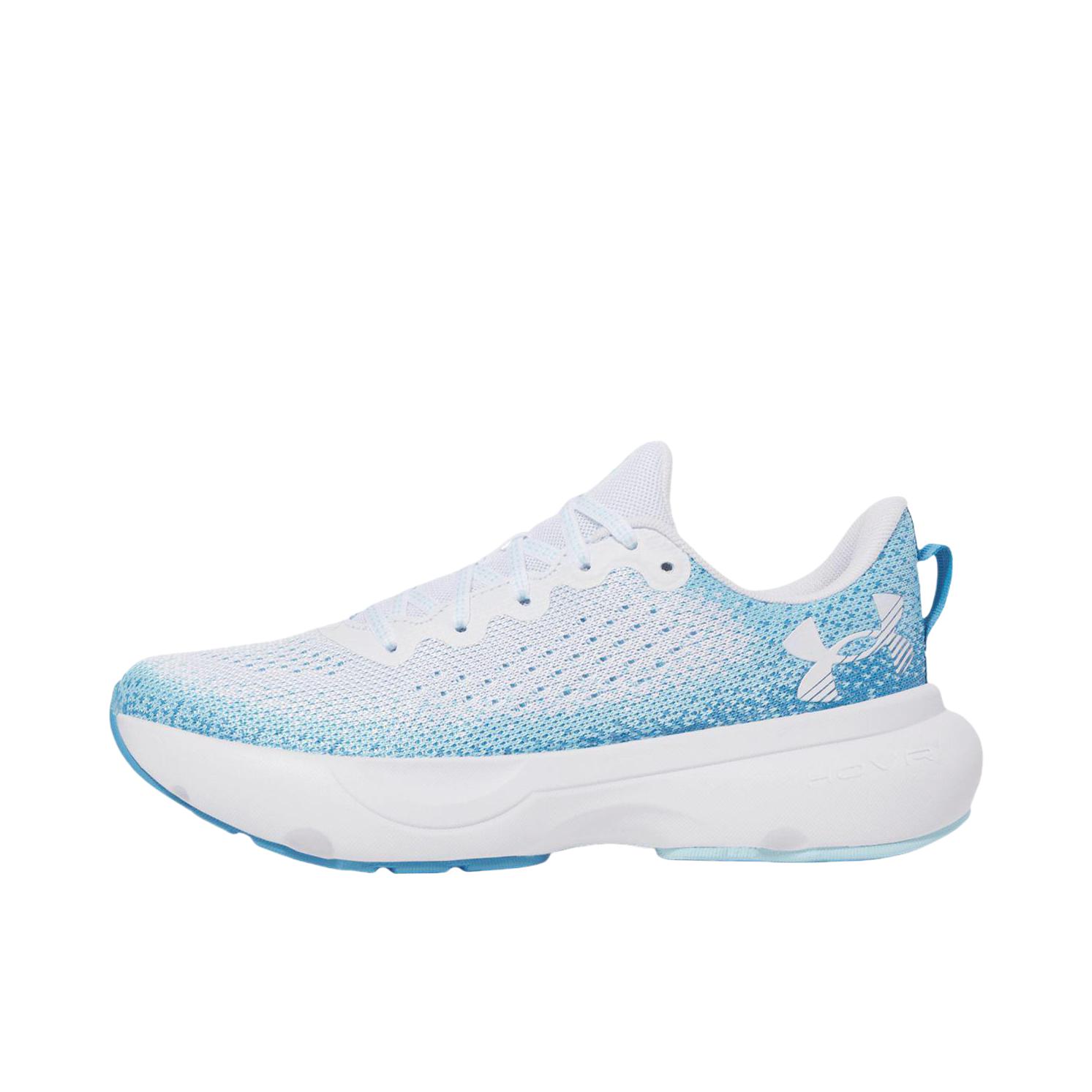 推荐商品：Under Armour/安德玛 Infinite 1健身 训练 轻便 减震 跑鞋 女款/白色/天蓝色