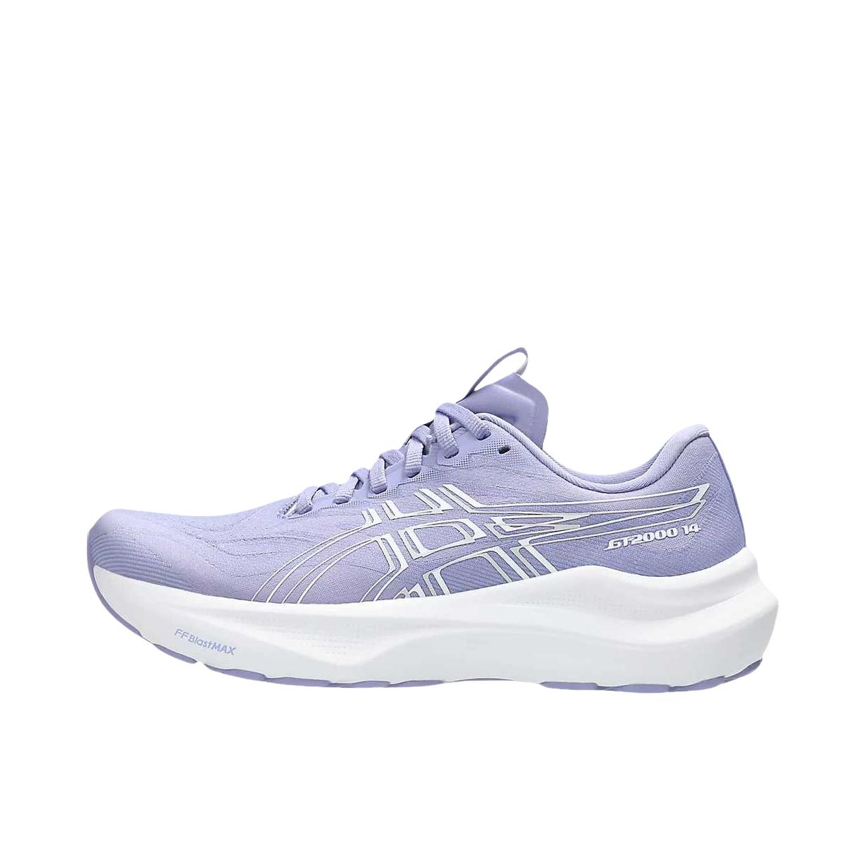 推荐商品：Asics/亚瑟士 GT-2000 14 跑鞋 舒适百搭支撑缓震回弹稳定支撑 蓝铃花/白色