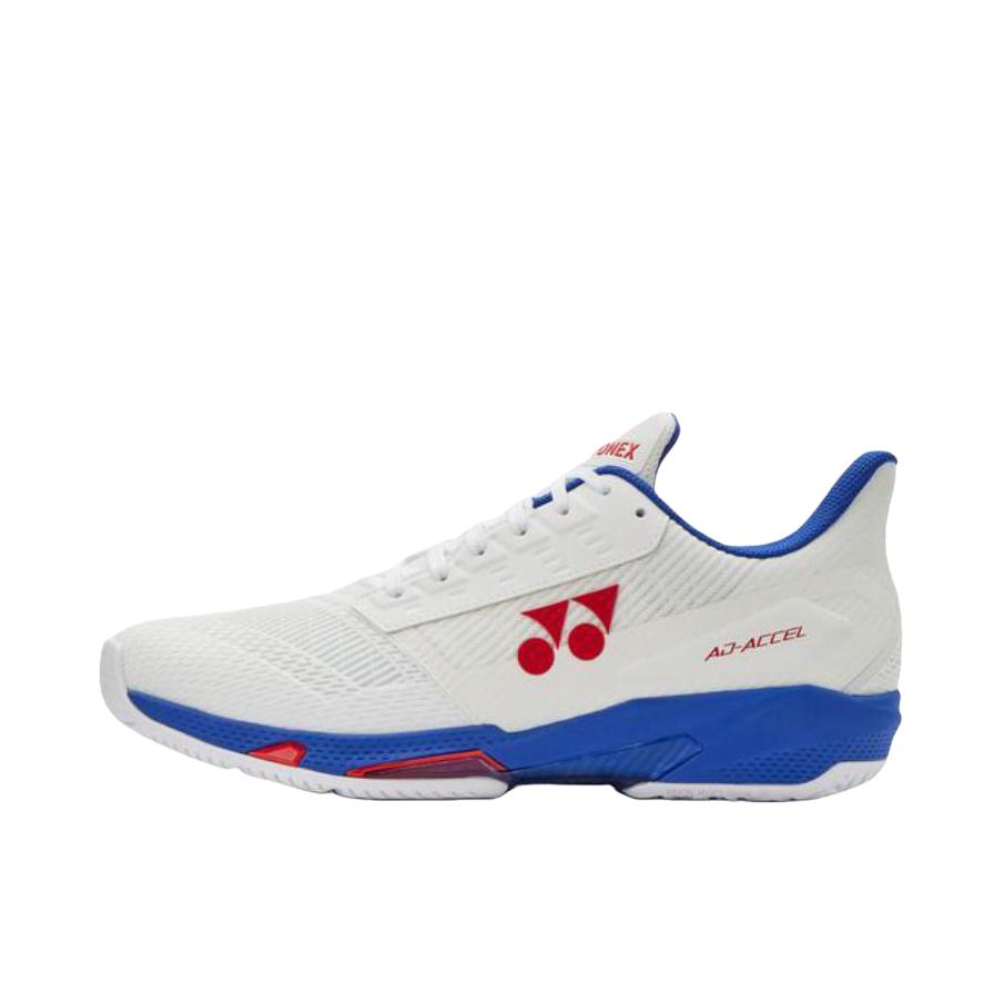 推荐商品：YONEX/尤尼克斯 防滑 透气 减震 支撑 网球鞋 白色/蓝色