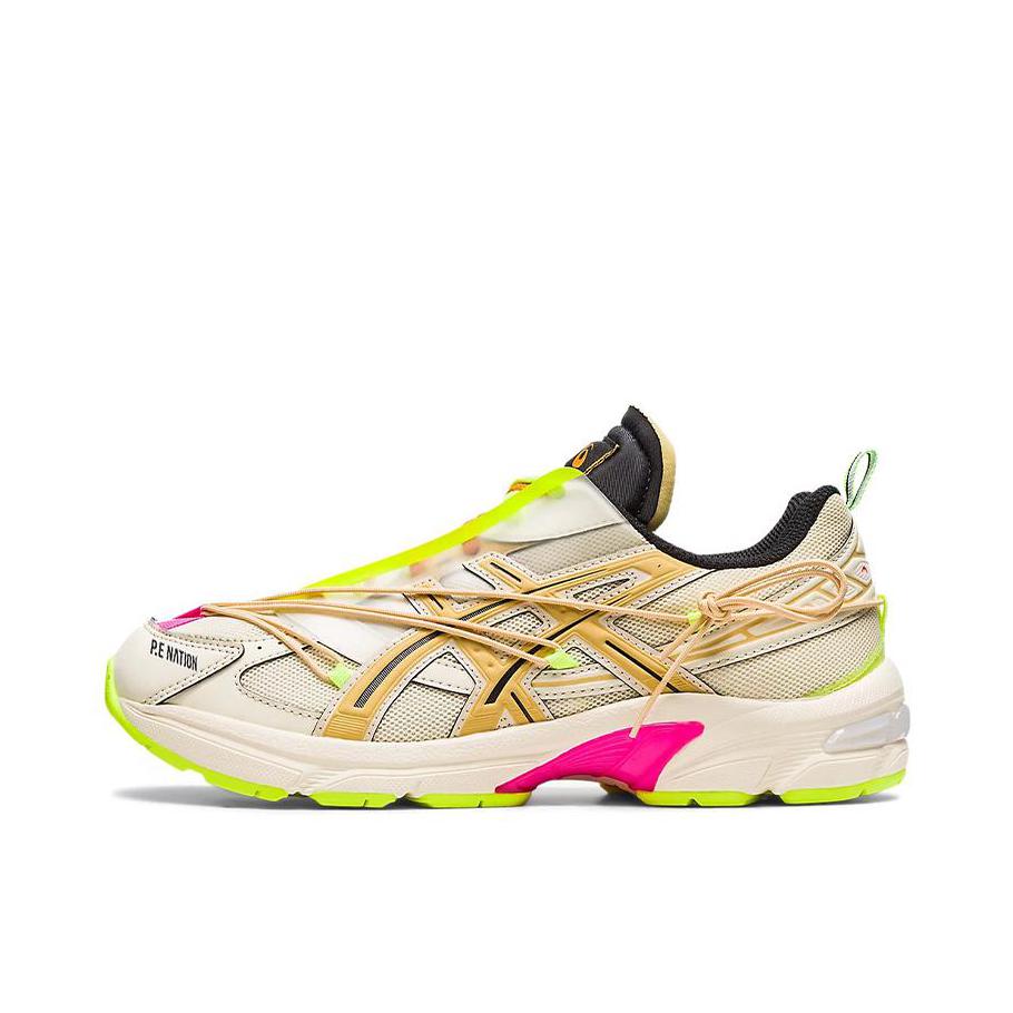 推荐商品：Asics/亚瑟士 Gel-1130 跑鞋 防滑耐磨缓震抓地织物网布透气复古马拉松短跑贴合圆头千禧风 P.E Nation联名/黄色