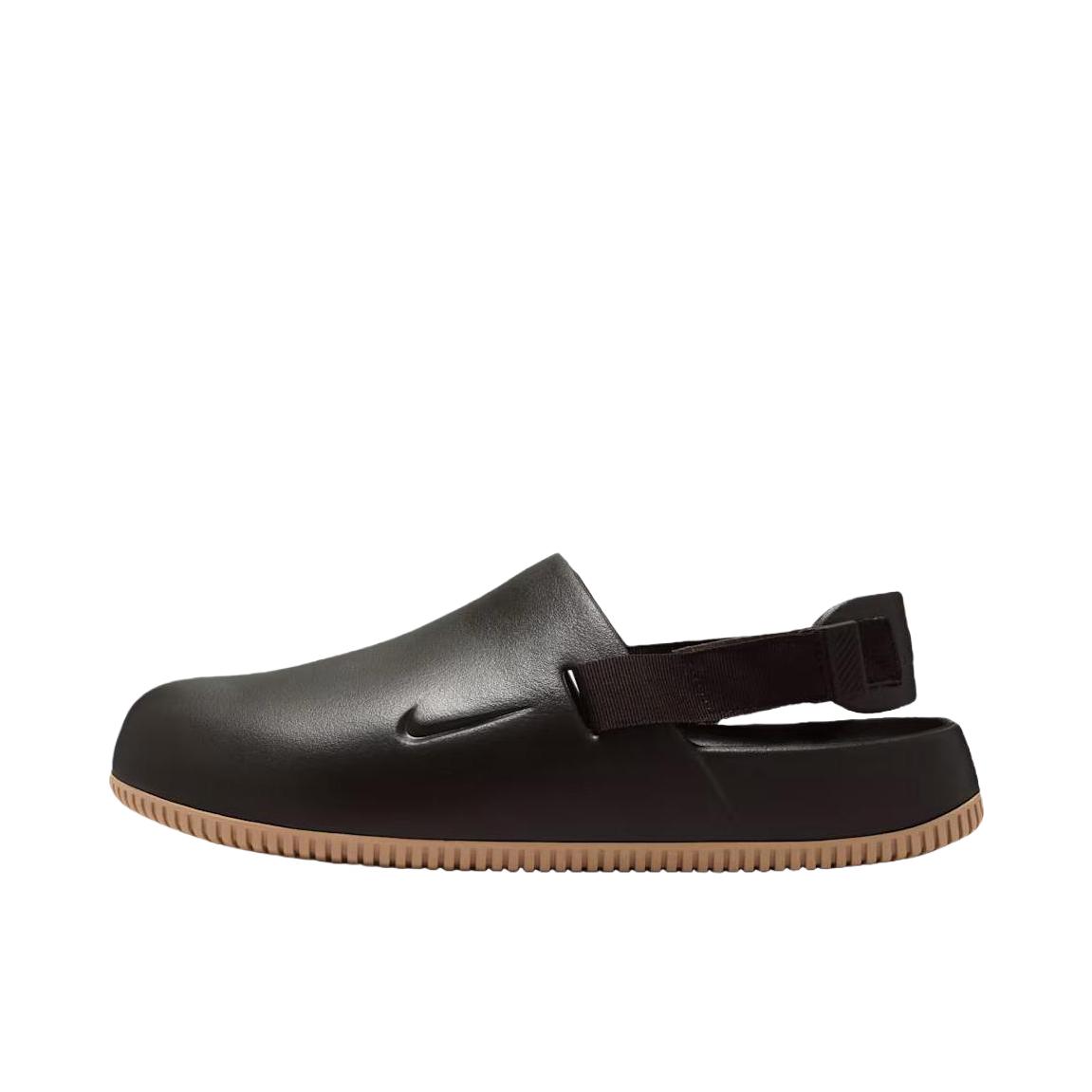 推荐商品：Nike Calm Mule 舒适百搭 防滑耐磨 增高包头 轻便透气 橡胶底 休闲 抓地 回弹 凉鞋 深棕色/褐色