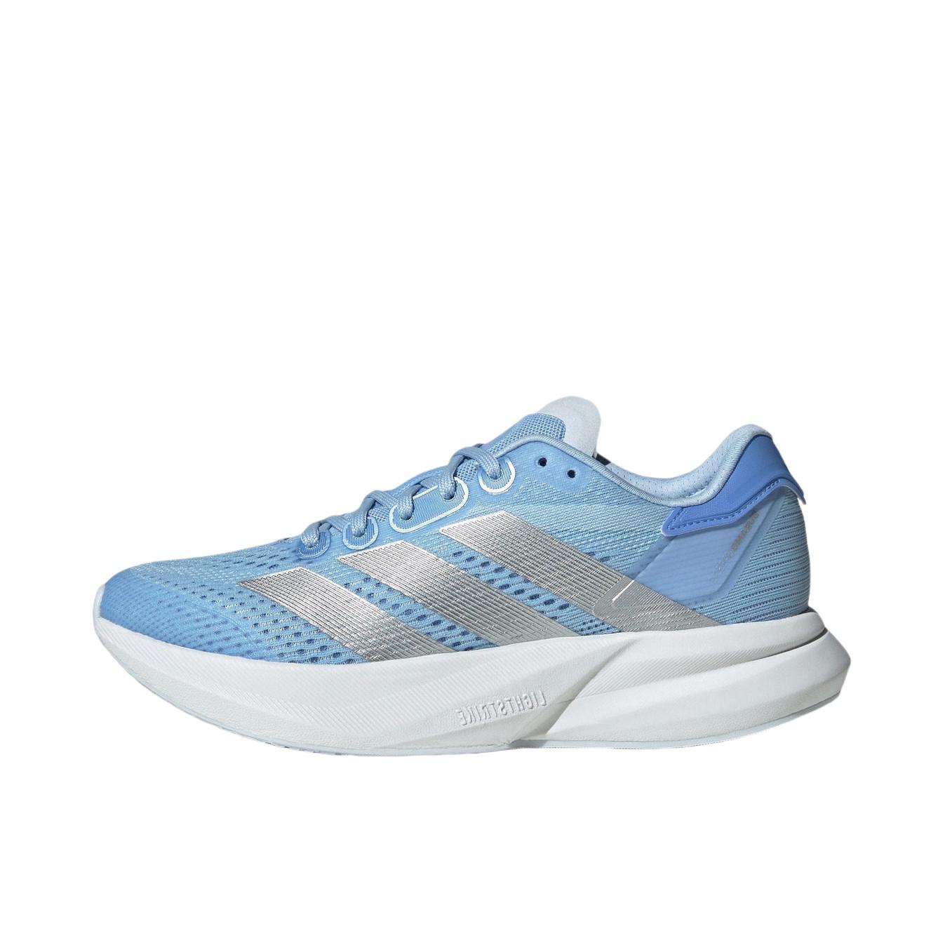 推荐商品：adidas Adizero Duramo SPEED 2 跑鞋 防滑耐磨舒适轻便低帮百搭时尚支撑备赛贴合回弹 亮光蓝/金属银/融合蓝