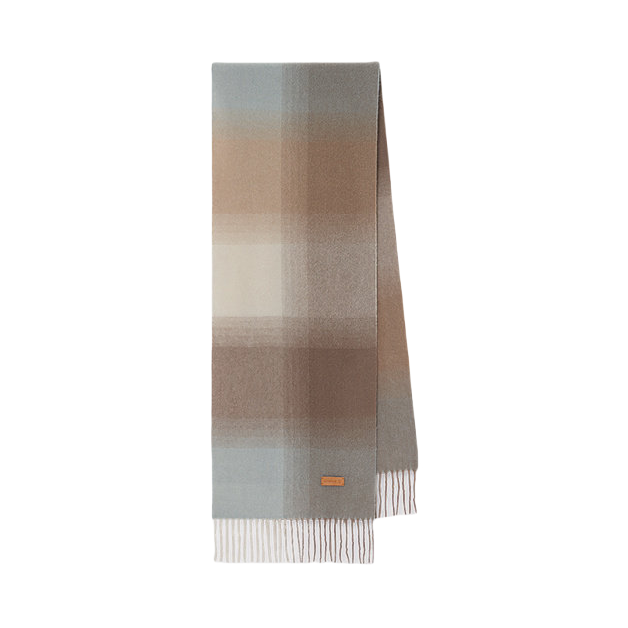 推荐商品：ICICLE之禾 羊绒格纹围巾 125210145503