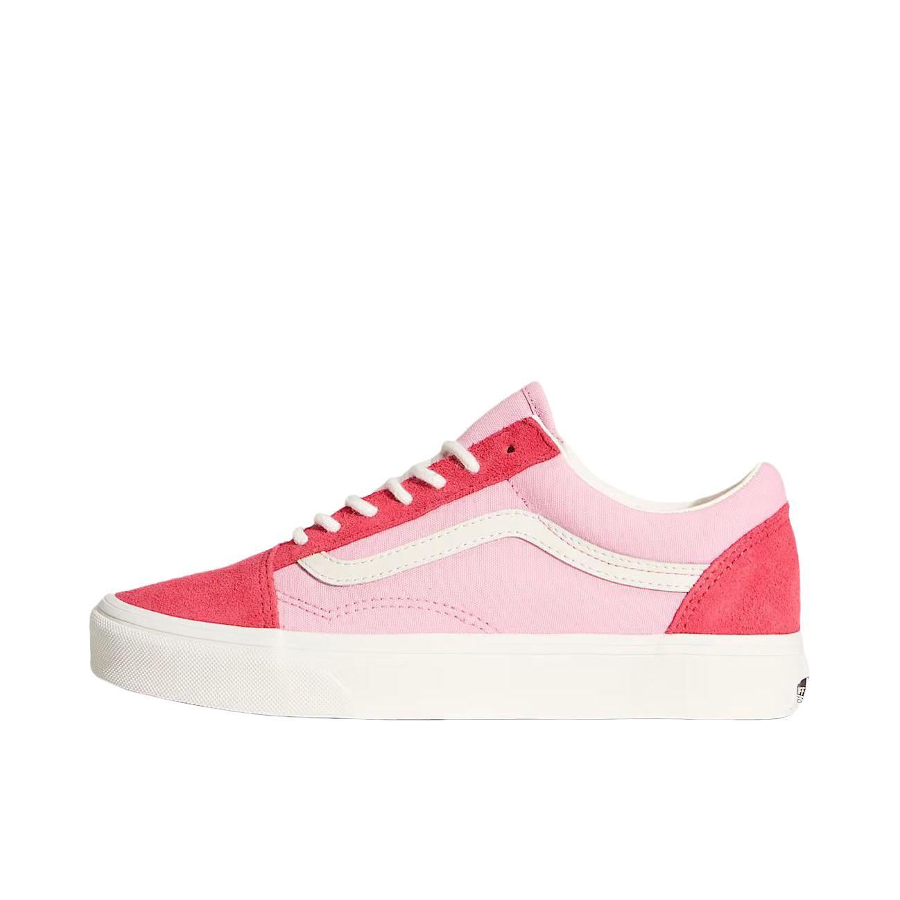推荐商品：Vans/范斯 Old Skool 滑板鞋 板鞋 轻便防滑复古舒适经典 粉色/奶白色