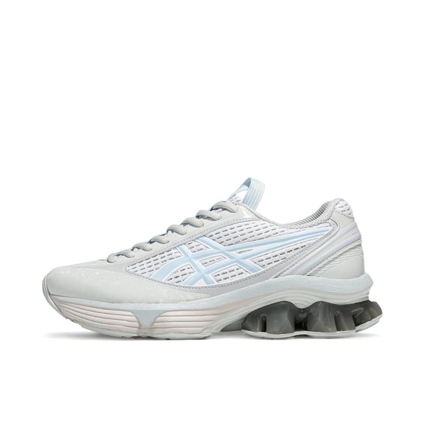 推荐商品：Asics/亚瑟士 GEL-KINETIC FLUENT 合成革 支撑 回弹 防滑 耐磨 跑鞋 浅灰色 