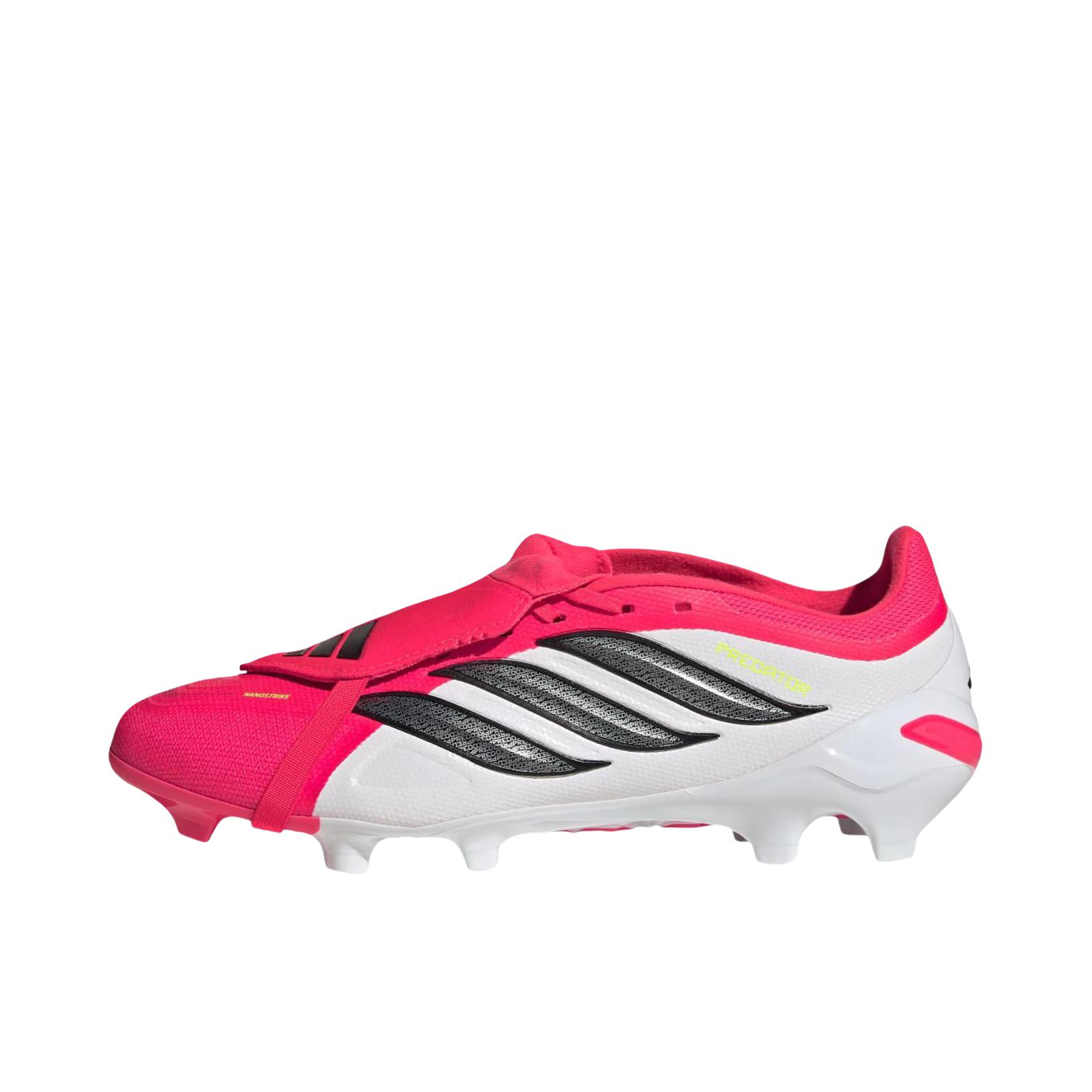 推荐商品：adidas Predator Elite AG 顶级 胶质短钉 软人工草场 防滑耐磨 足球鞋 亮红色 