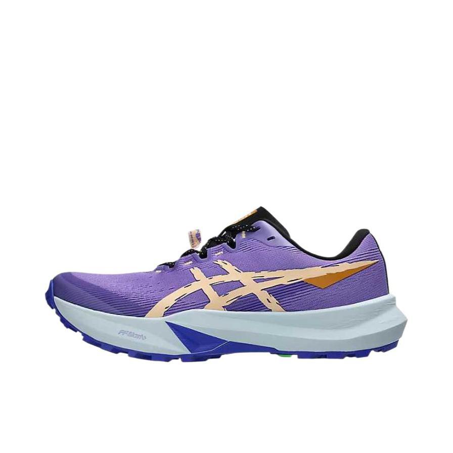 推荐商品：Asics/亚瑟士 Fuji Lite 6 越野跑鞋 舒适耐磨百搭抓地支撑防滑减震圆头 紫水晶/杏子碎