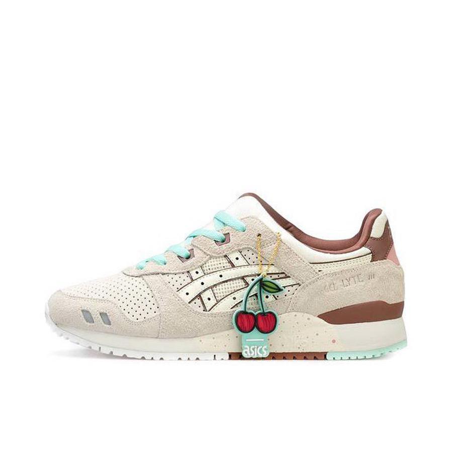 推荐商品：Asics/亚瑟士 Gel-Lyte 3 OG 减震回弹 耐磨防滑 舒适透气 合成革 缓震 复古 低帮 跑鞋 kicks联名/灰色/白色