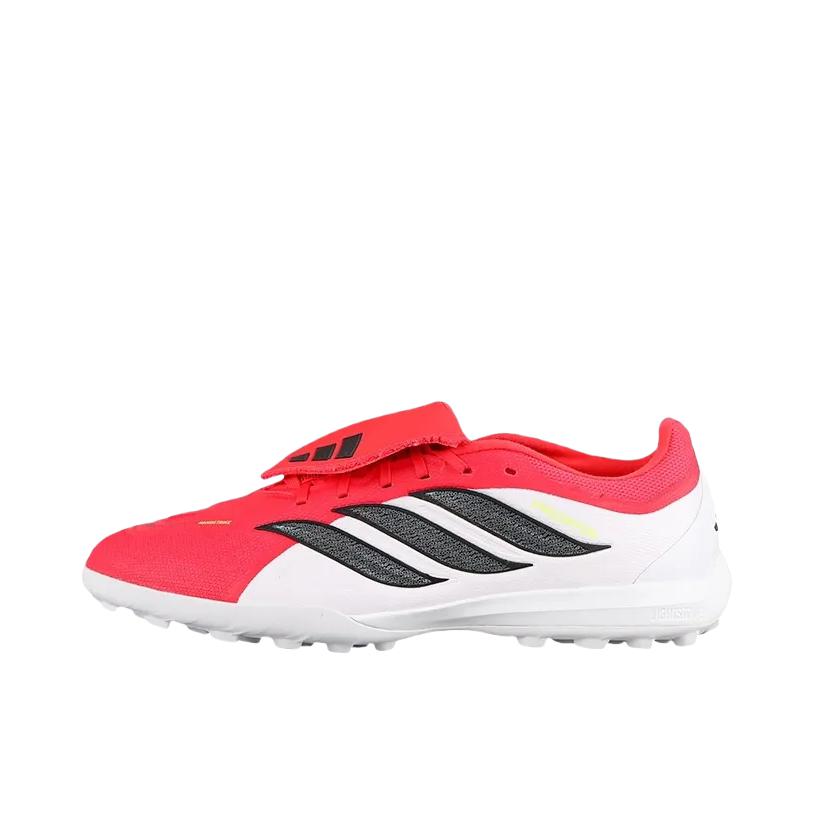 推荐商品：adidas 猎鹰26 TF 足球鞋 入门人造草地减震碎钉硬地胶质 亮红色/黑色/白色